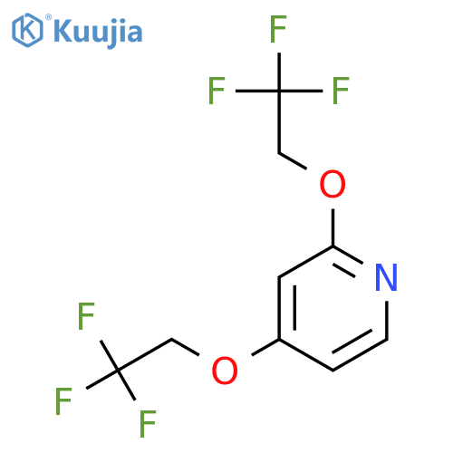 Pyridine, 2,4-bis(2,2,2-trifluoroethoxy)- structure