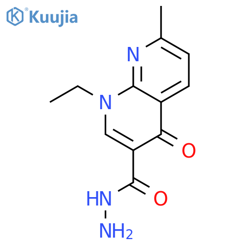 1-Ethyl-7-methyl-4-oxo-1,4-dihydro-1,8-naphthyridine-3-carbohydrazide structure