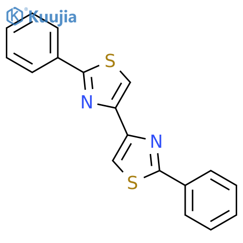 4,4'-BITHIAZOLE, 2,2'-DIPHENYL- structure