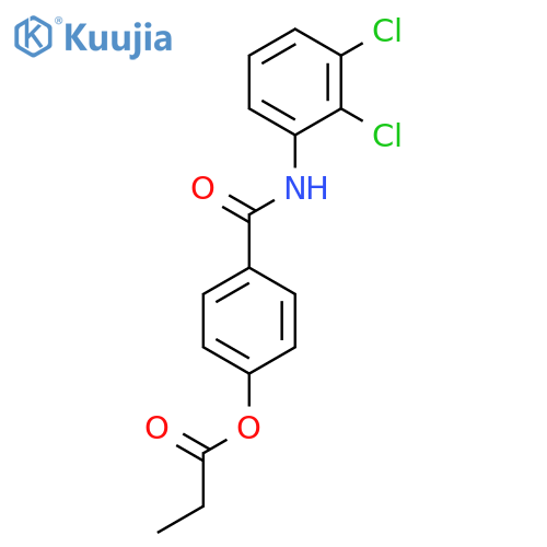 Benzamide, N-(2,3-dichlorophenyl)-4-(1-oxopropoxy)- structure