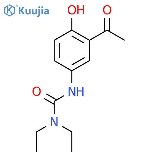 Urea,N'-(3-acetyl-4-hydroxyphenyl)-N,N-diethyl- structure