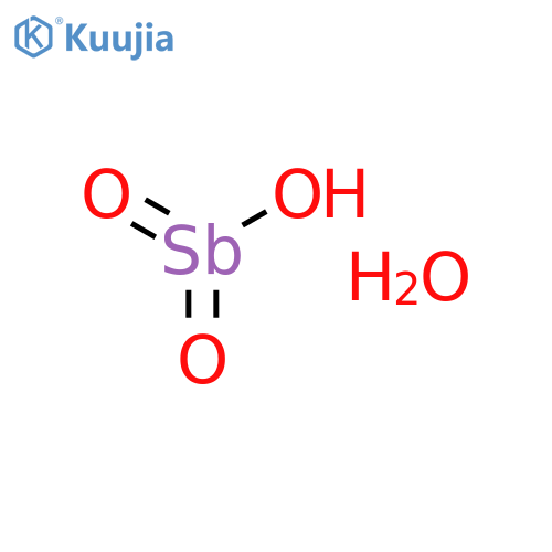 Stibine oxide, hydroxyoxo-, monohydrate structure