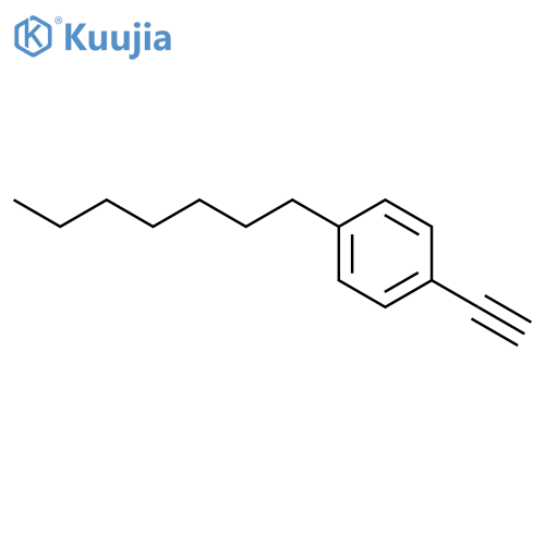 1-Ethynyl-4-heptylbenzene structure