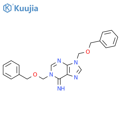 6H-Purin-6-imine, 1,9-dihydro-1,9-bis[(phenylmethoxy)methyl]- structure