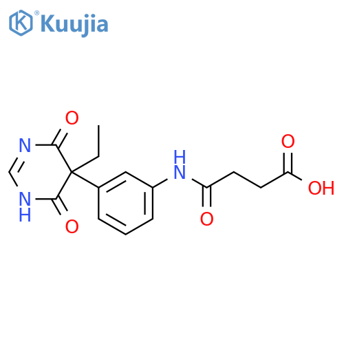 Butanoic acid,4-[[3-(5-ethyl-1,4,5,6-tetrahydro-4,6-dioxo-5-pyrimidinyl)phenyl]amino]-4-oxo- structure
