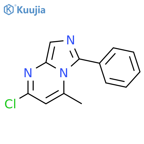 Imidazo[1,5-a]pyrimidine, 2-chloro-4-methyl-6-phenyl- structure