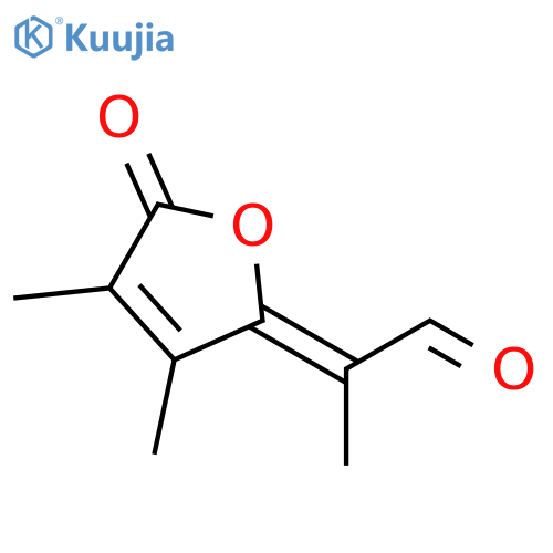 Propanal, 2-(3,4-dimethyl-5-oxo-2(5H)-furanylidene)-, (Z)- structure