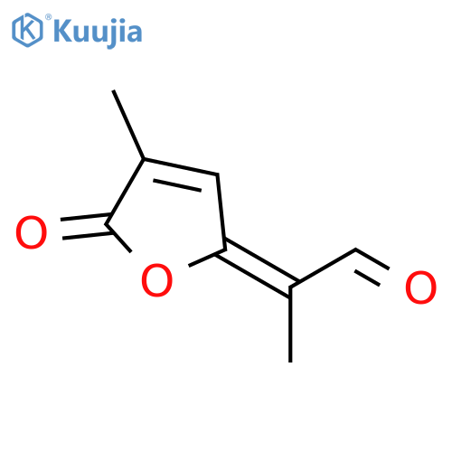 Propanal, 2-(4-methyl-5-oxo-2(5H)-furanylidene)-, (E)- structure