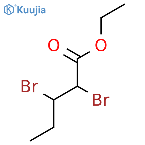 PENTANOIC ACID, 2,3-DIBROMO-, ETHYL ESTER structure