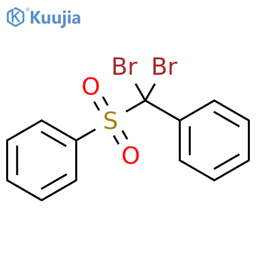 Benzene, [(dibromophenylmethyl)sulfonyl]- structure
