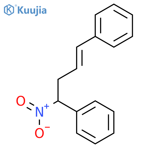 Benzene, 1,1'-(4-nitro-1-butene-1,4-diyl)bis- structure
