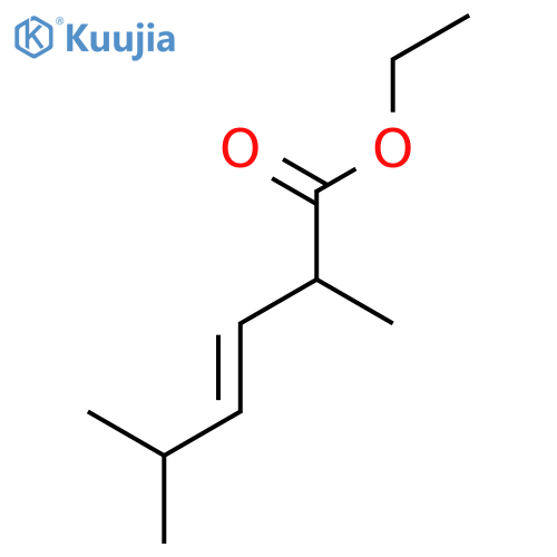 3-Hexenoic acid, 2,5-dimethyl-, ethyl ester, (E)- structure