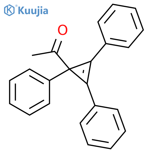 Ethanone, 1-(1,2,3-triphenyl-2-cyclopropen-1-yl)- structure