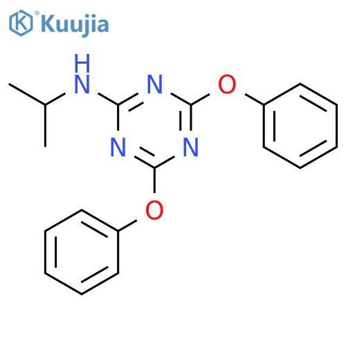 1,3,5-Triazin-2-amine, N-(1-methylethyl)-4,6-diphenoxy- structure