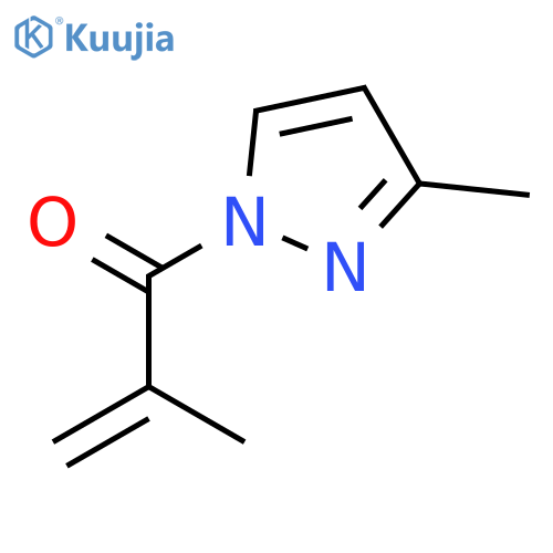2-Methyl-1-(3-methyl-1H-pyrazol-1-yl)prop-2-en-1-one structure