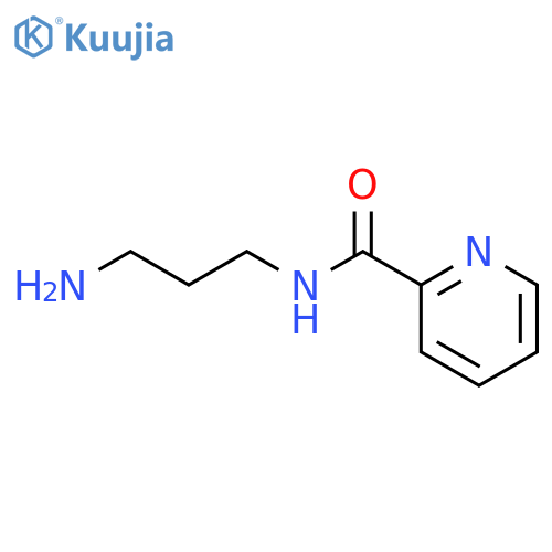 N-(3-aminopropyl)pyridine-2-carboxamide structure
