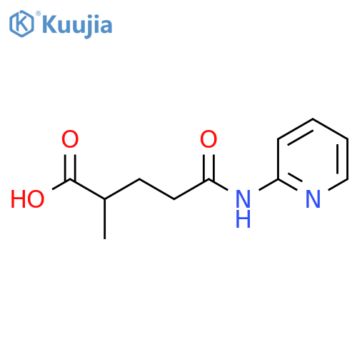 2-Methyl-4-(pyridin-2-ylcarbamoyl)-butyric acid structure