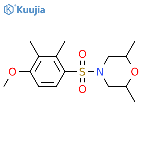 4-(4-methoxy-2,3-dimethylbenzenesulfonyl)-2,6-dimethylmorpholine structure