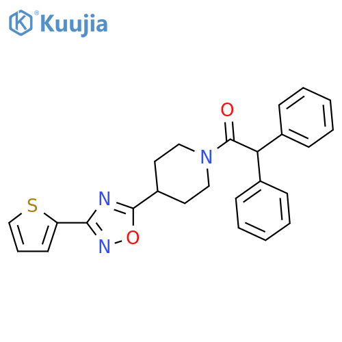 1-(2,2-DIPHENYL-1-OXOETHYL)-4-[3-(THIEN-2-YL)-1,2,4-OXADIAZOL-5-YL]PIPERIDINE structure