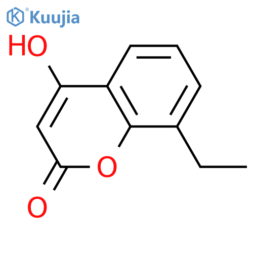 2H-1-Benzopyran-2-one, 8-ethyl-4-hydroxy- structure