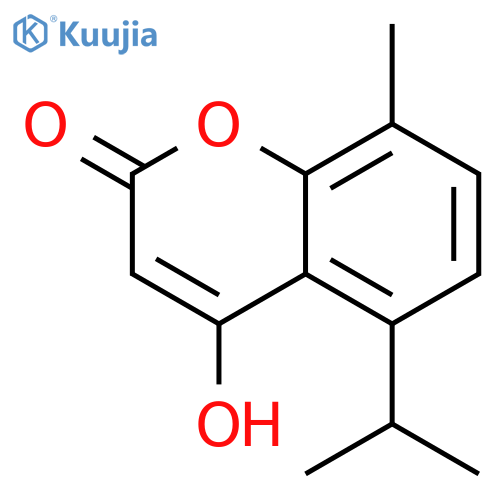 2H-1-Benzopyran-2-one,4-hydroxy-8-methyl-5-(1-methylethyl)- structure