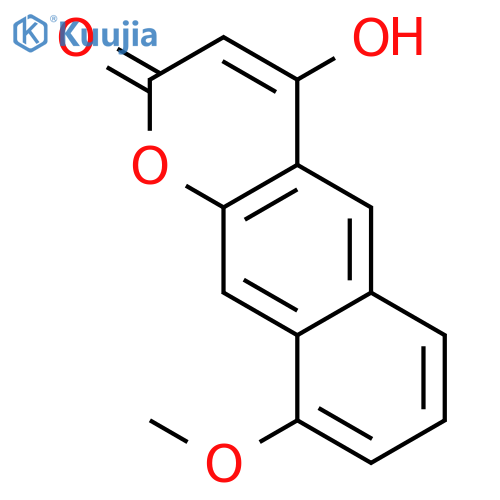 2H-Naphtho[2,3-b]pyran-2-one, 4-hydroxy-9-methoxy- structure