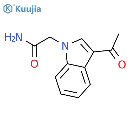 2-(3-Acetyl-1H-indol-1-yl)acetamide structure