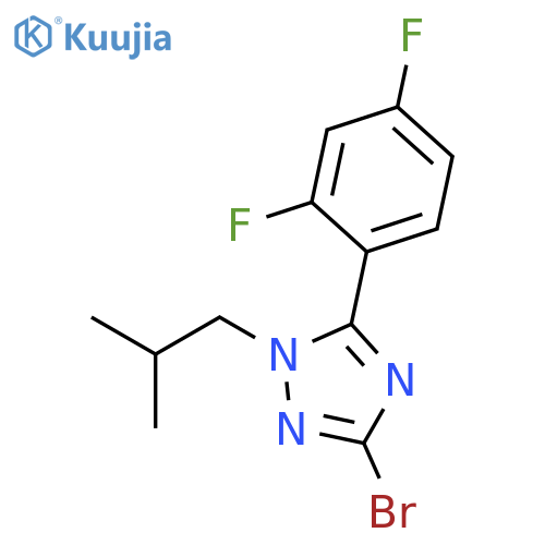 1H-1,2,4-Triazole, 3-bromo-5-(2,4-difluorophenyl)-1-(2-methylpropyl)- structure