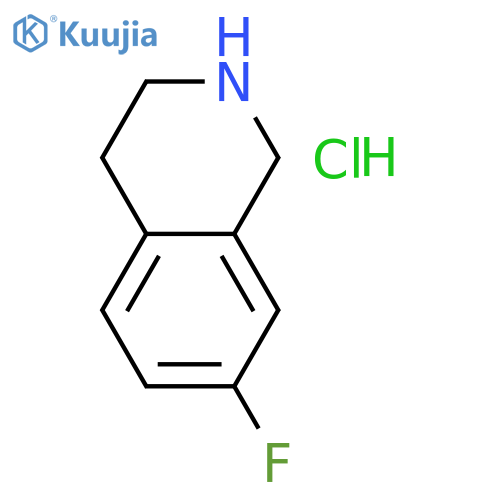 7-Fluoro-1,2,3,4-tetrahydroisoquinoline hydrochloride structure