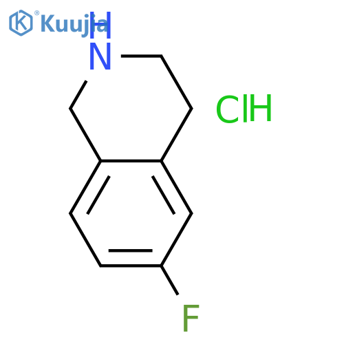 6-fluoro-1,2,3,4-tetrahydroisoquinoline;hydrochloride structure