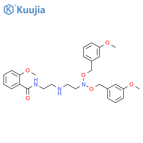 Benzamide,N-[2-[[2-[bis[(3-methoxyphenyl)methoxy]amino]ethyl]amino]ethyl]-2-methoxy- structure