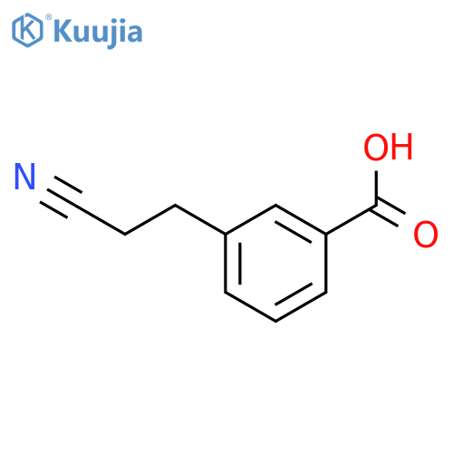 3-(2-Cyanoethyl)benzoic acid structure
