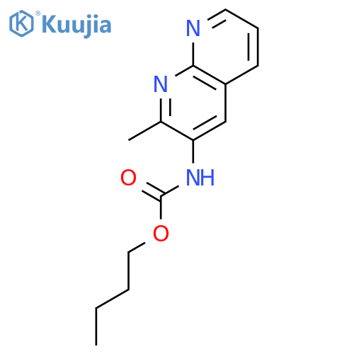 CARBAMIC ACID, (2-METHYL-1,8-NAPHTHYRIDIN-3-YL)-, BUTYL ESTER structure