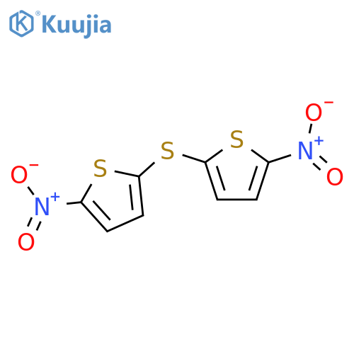 2-nitro-5-(5-nitrothiophen-2-yl)sulfanylthiophene structure