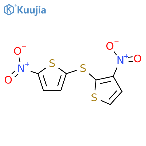 Thiophene, 3-nitro-2-[(5-nitro-2-thienyl)thio]- structure
