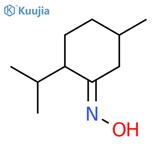 Cyclohexanone,5-methyl-2-(1-methylethyl)-, oxime, (2R,5R)- structure