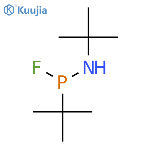 PHOSPHONAMIDOUS FLUORIDE, N,P-BIS(1,1-DIMETHYLETHYL)- structure