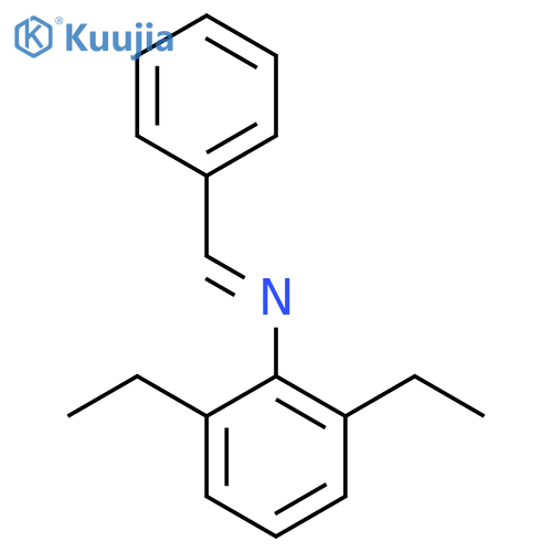 Benzenamine, 2,6-diethyl-N-(phenylmethylene)- structure