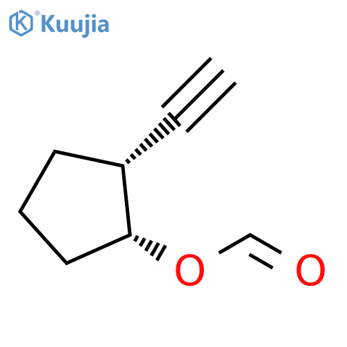 Cyclopentanol, 2-ethynyl-, formate, cis- (9CI) structure
