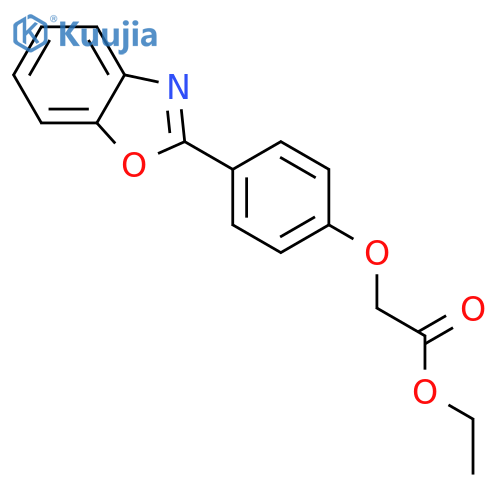 ACETIC ACID, [4-(2-BENZOXAZOLYL)PHENOXY]-, ETHYL ESTER structure