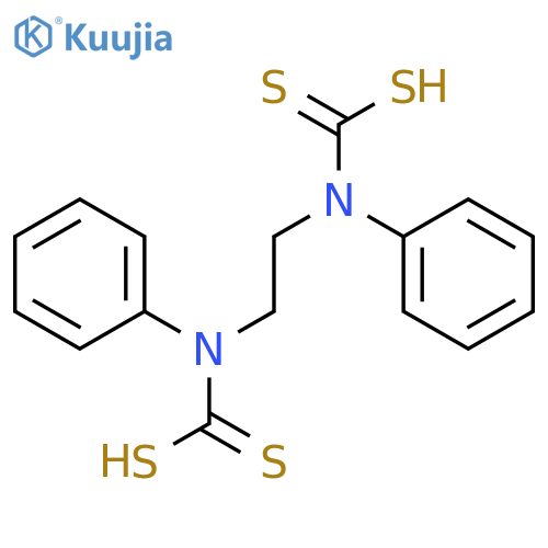 CARBAMODITHIOIC ACID, 1,2-ETHANEDIYLBIS[PHENYL- structure