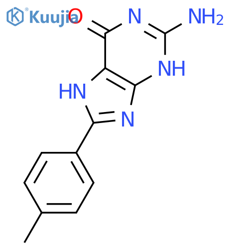 2-amino-8-(4-methylphenyl)-3,7-dihydro-6H-purin-6-one structure