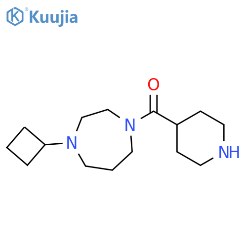 1H-1,4-DIAZEPINE, 1-CYCLOBUTYLHEXAHYDRO-4-(4-PIPERIDINYLCARBONYL)- structure