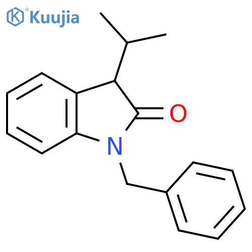 2H-Indol-2-one, 1,3-dihydro-3-(1-methylethyl)-1-(phenylmethyl)- structure
