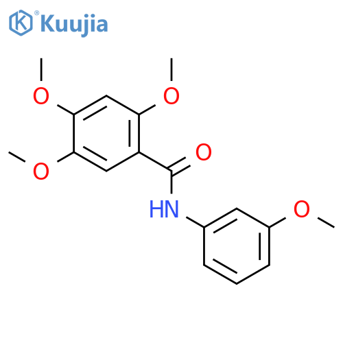 2,4,5-trimethoxy-N-(3-methoxyphenyl)benzamide structure
