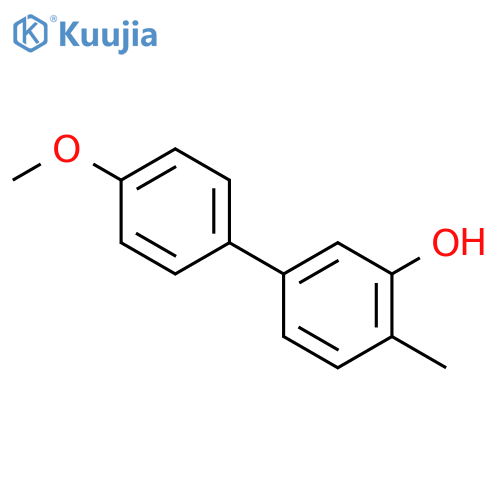 [1,1'-Biphenyl]-3-ol,4'-methoxy-4-methyl- structure