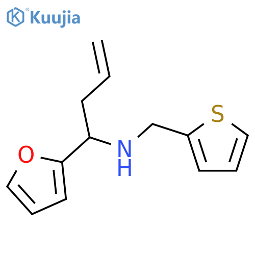 (1-Furan-2-yl-but-3-enyl)-thiophen-2-ylmethyl-amine structure
