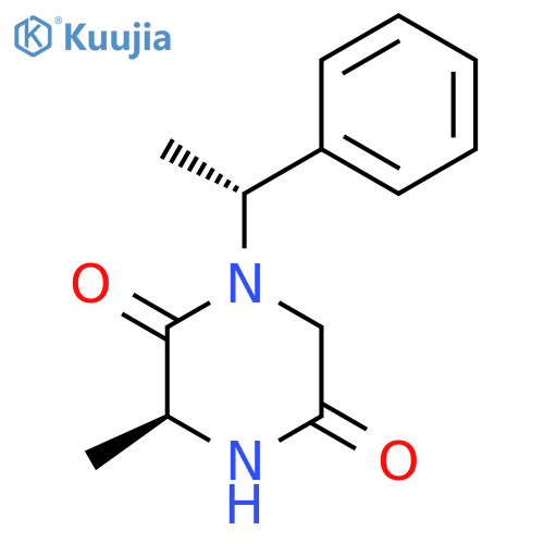 2,5-PIPERAZINEDIONE, 3-METHYL-1-[(1R)-1-PHENYLETHYL]-, (3S)- structure