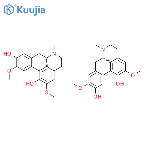 4H-Dibenzo(de,g)quinoline-1,9-diol, 5,6,6a,7-tetrahydro-2,10-dimethoxy-6-methyl-, (S)-, mixt. with (S)-5,6,6a,7-tetrahydro-2,9-dimethoxy-6-methyl-4H-dibenzo(de,g)quinoline-1,10-diol structure