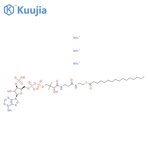 16:0 Coenzyme A, palmitoyl Coenzyme A (ammonium salt), powder structure
